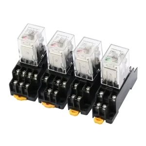 Silver Point Small Intermediate Electromagnetic Relay 220V AC 24V 12V DC HH52P 53P 54P 62P for Control Systems