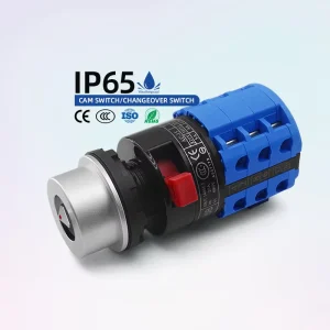 Single Hole Changeover Selector Switches 690V 20A IP65 Waterproof Rotary Cam Switch Test Machine Main Welding Machine