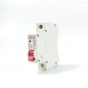 Single Phase 1P 63A Miniature Circuit Breaker DIN Rail Installation