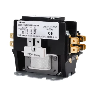 Single Phase 220V Air Conditioning Contactor 30A40A Low Voltage Contactor 1P 2P 3P Contactors