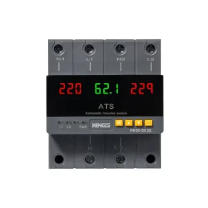 Single Phase 63A 100A Adjustable Automatic Transfer Switch for Dual Power System Din Rail Install