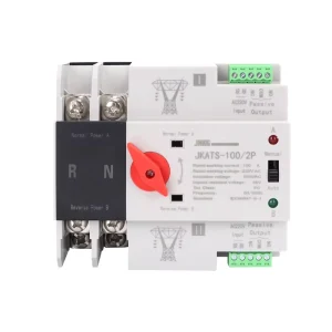 Single Phase Din Rail ATS for PV and Inverter Dual Power Automatic Transfer Selector Switches Uninterrupted 2P 63A 100A 125A