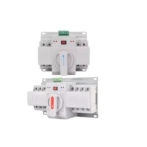 Single Phase Double Power Automatic Manual Transfer Switch 2P 3P 4P 63A 125A Dual Power Automatic Changeover Transfer Switch