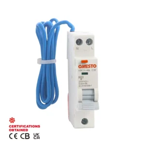 Single Pole Neutral 240V AC Type RCBO Circuit Breaker for Electrical System Protection 6A 10A 16A 20A 25A 32A 40A RCBO