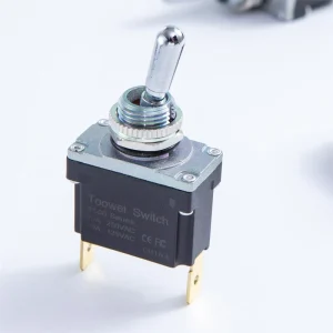 Single Pole Quick Connect Terminals 12MM 15A 250VAC IP67 Waterproof Sealed Toggle Switch