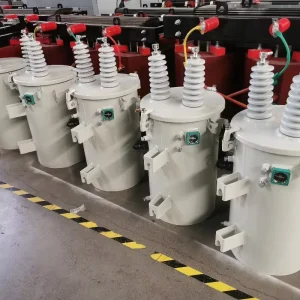 Single Three Phase Oil Immersed Pole Mounted Power Transformer with Copper Windings for Power Supply