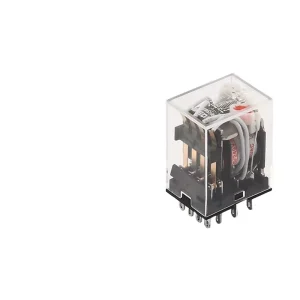 Small Electromagnetic Intermediate Relay HH52P/MY2 HH54P/MY4 DC24V/12V DC Industrial Control Made in China