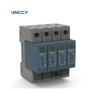 Small Footprint DC SPD T1+T2 Surge Protective Device 3P 1000V