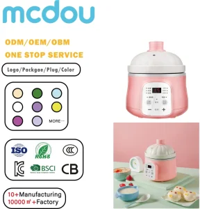 Small Kitchen Appliance 110V-220V Ceramic Lid Multi-Purpose Sous Vide Crockpot