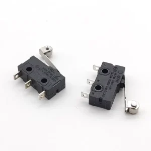 Small Micro Button Switch Series 3 Pin Micro Roller Handle Micro Switch with Handle