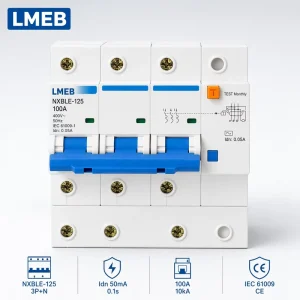 Small Overload Short Circuit Protection AC DZ47 NXB-63 Circuit Breaker 3PC40 Air Switch MCB Plastic Material