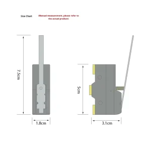 Small Stroke Micro Switch with Handle Self-Resetting LXW5-11N1 Limit Switch 220VAC/40VDC 10A Large Incubator Accessories