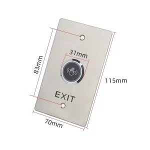 Smart Automatic Door Release System Touchless Infrared Sensor No Touch Exit Button Switch Stainless Steel