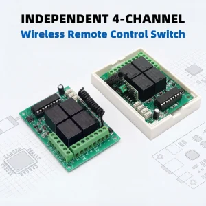 Smart Home DC12V Independent 4-Channel Wireless Controller for Remote Control Firework System and Led Controller for Led Strip