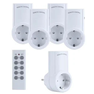 Smart Home Remote Control Wall Plug Socket on Off Switch RF433 Long Range Eu Socket Smart