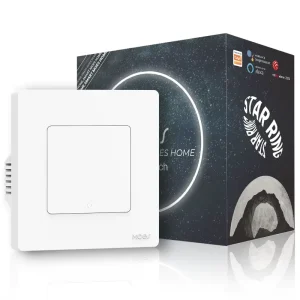 Smart Home ZigBee3.0 Push Button Switch Fireproof Neutral Wire Required App Remote Control Work With Alexa Google Home