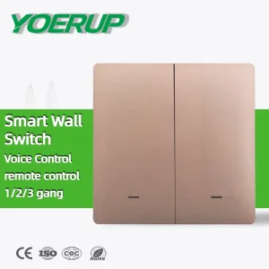Smart Light Wall Switch 1/2/3 Gang Tuya Smart Life APP Remote Control Universal Standard 2 Gang Electric Wifi Smart Wall Switch