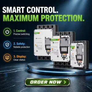 Smart Molded Case Circuit Breaker Mobile Remote Control 485 4G Wi-Fi Automatic Recloser Leakage Protection ElectricityLCDDisplay