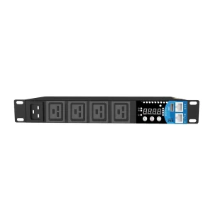Smart PDU 250V16A C19 4 Port Rack Power Distribution 4000W IPv4 DHCP Switched Type Industrial Use Government Service