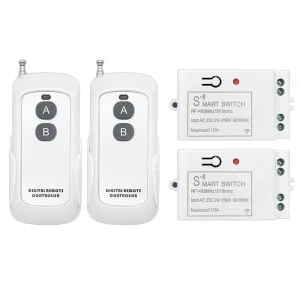 Smart RF Remote Control Switch 10A Long Distance for LED Light Fixture Smart Home System