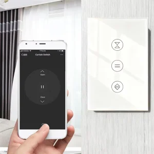 Smart Tuya Zigbee WiFi Curtain Switch US Standard Touch Panel Remote Control Wall Switch for Smart Home Blind