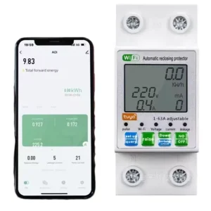 Smart WIFI Circuit Breaker Smart Home 110V 220V 50A App Remote Control Wall Switch Google Alexa