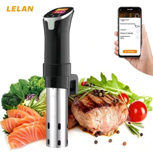 Smart WiFi Sous Vide Machine with App Control, Stainless Steel Immersion Circulator with Dry Burning Protection for Home Kitchen