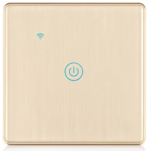 Smart WiFi Touch Panel Waterproof Switch Gang for No Neutral Wire Required Max 10A 240V Home Light Switch