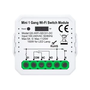 Smart WiFi Zigbee for RF Transmitter Dry Contact Switch AC100 240V 12V 24V Mini Relay Wireless Switch Remote Control NO NC