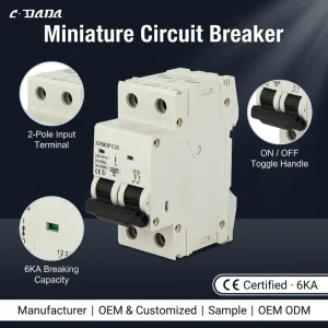 Smart breaker ALF MCB Professional Circuit Breaker Manufacturers 1P 2P 3P 4P 6kA 1 to 63A Miniature Circuit Breaker