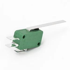 Snap Action Button Micro Limit Switch with Long Hinge Lever 3Pin SPDT 1NO 1NC 15A 125 250VAC Momentary Microswitch