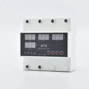 Solar 3 Phase Automatic Transfer Switch (ATS) with Phase Protection Stat