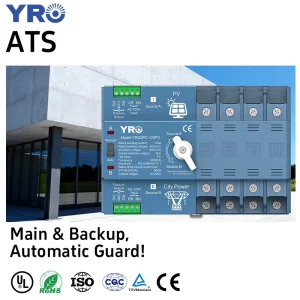 Solar ATS Changeover Switch 125A PV Inverter Uninterruptible Power Automatic Transfer Switch 4Pole