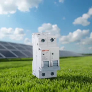Solar DC Circuit Breaker 2 Pole 500V PV Miniature Circuit Breaker 63A 40A 32A 20A 16A Electric Breakers