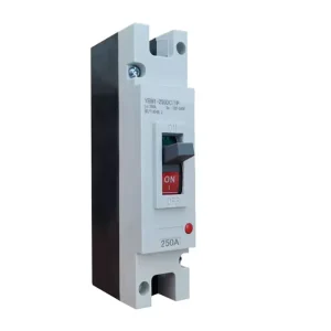 Solar DC MCCB Molded Case Circuit Breaker 1P 2P 100A 150A 250A 250V Polycarbonate Rail Mounting for Households Overload