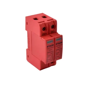 Solar PV DC Surge Protective Device T2 1000V 800V 600V 500V 2P 3P 20KA 40KA Lightning Protector SPD for PV System