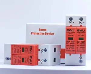 Solar PV DC Surge Protector 1P 2P 3P 4P 20KA 40KA 500V 600V 800V 1000V Pole T2 SPD Surge Protective Devices