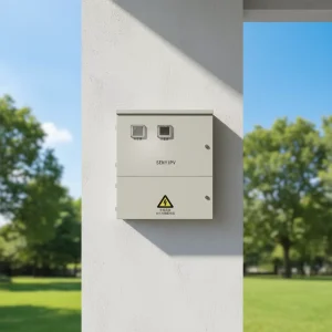 Solar PV Grid Connected Distribution Box with Collector Meter Galvanized Steel IP65 Rated Outdoor Use