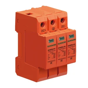 Solar Surge Protective Device 2P 500V 600V 800V 1000V 20KA 40KA DC PV SPD Lightning Surge Arrester Protector Protection