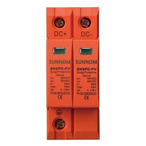 Solar Surge Protective Device 2P 500V 600V 800V 1000V 20KA-40KA DC PV SPD Lightning Surge Arrester Protector protection