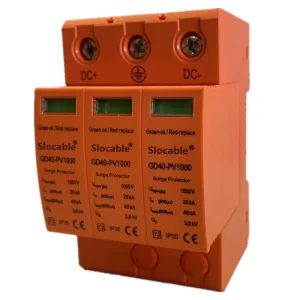 Solar System DC Surge Protective Device Lightning Protection 40KA 1000V T2 Orange DC SPD