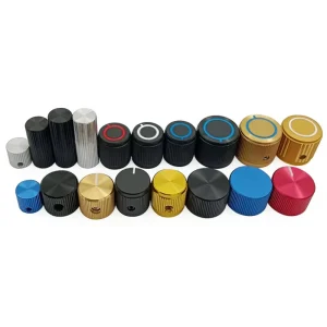 Solid Aluminum Red Anodized Potentiometer Switch Button Encoder Cap Knob 10X12.5MM