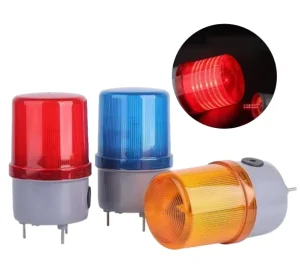 Sound and Light LTE 1101J Rotating LED Flashing Warning Light Durable Plastic 12V 24V Voltage