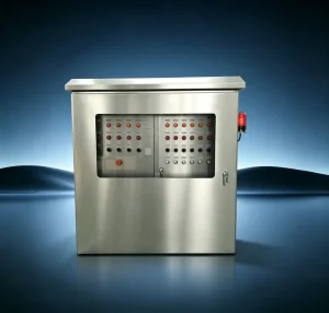 Stainless Steel Double Layer Door Outdoor Rainproof Control Box With Indicator Light