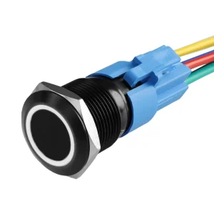 Stainless Steel Momentary Push Button Switch 16mm 19mm 22mm IP67 Waterproof NO for Heavy Duty Equipment Start Stop
