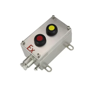 Stainless Steel One Button Push Control Switch Box Start Stop Explosion Proof 10A Max. Current Junction Column Switches