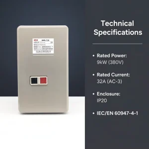 Standard CE Certified Magnetic Motor Starter Full In-house Assembly 9-18.5kW Various Styles for Automated Production Line