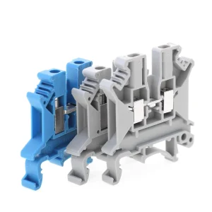 Steel Screw Connect Terminal Block DIN Rail Mount