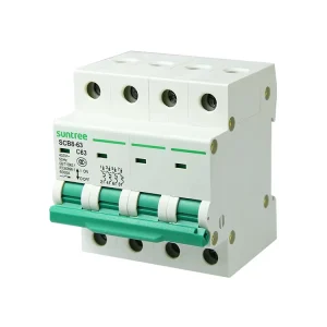 Suntree AC Low Frequency 50Hz Two Pole 63A 230V Mini Miniature Circuit Breaker