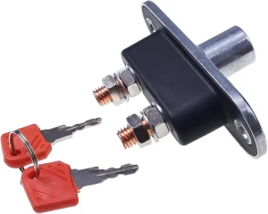 Surface Mount Copper 2 Position 100A Battery Disconnect Switch 48V Compatible for SUV Jeep RV ATV Car Auto Truck